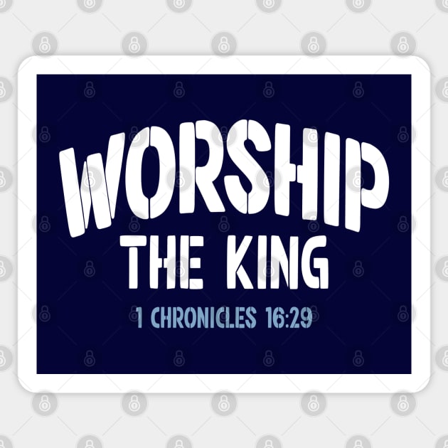 Worship the King - Worship Leader Choir Stencil Sticker by TGKelly